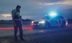 Police attend the scene of a serious crash on Mapuia Road in Miramar.