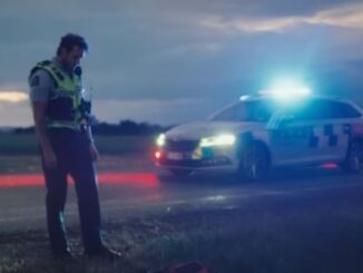 Police attend the scene of a serious crash on Mapuia Road in Miramar.