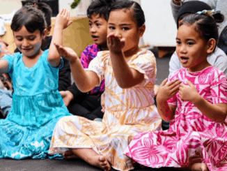 Porirua students sit in a classroom engaging with a Ko Wai Au programme session.