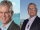 Side-by-side portraits of Wayne Maxwell and Pat Dougherty, senior executives at Wellington Water.