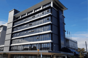 Porirua City Council building in Cobham Court, where councillors approved changes that will split rates and water billing from 2026.