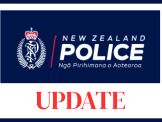 New Zealand Police update graphic announcing a vehicle seized after anti-social road user activity in a cemetery.