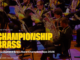 Brass musicians perform on stage with large brass instruments, overlaid with bold yellow text promoting the New Zealand Brass Band Championships 2026.