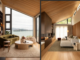 Interior of Khandallah House with timber ceilings, large windows, harbour views and modern living spaces.