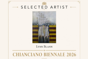 Wellington artist Lynn Blann’s artwork featured on her selected artist profile for the Chianciano Biennale 2026 in Italy.
