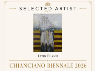 Wellington artist Lynn Blann’s artwork featured on her selected artist profile for the Chianciano Biennale 2026 in Italy.