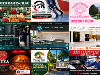 Collage featuring the nine Wellington businesses joining the Wellington News Business Directory this week.